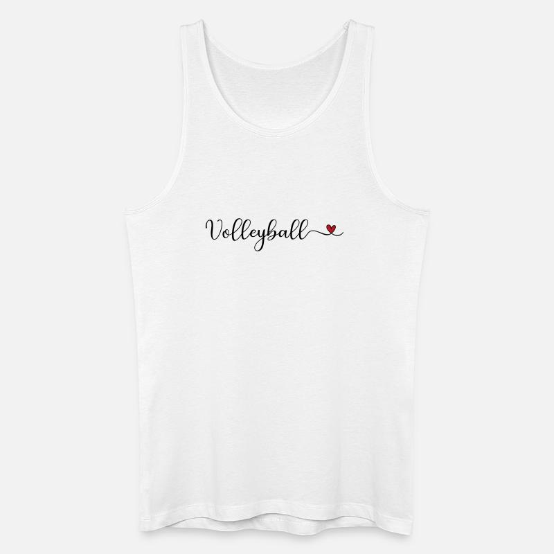 Volleyball - Männer Bio Tank Top - Weiß