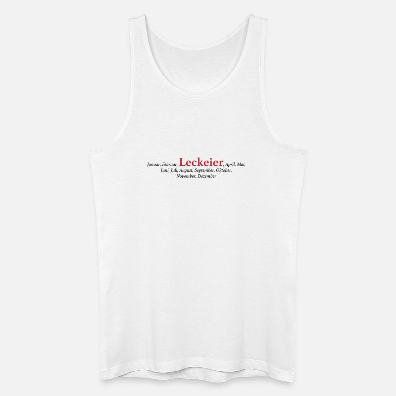 Leck Eier - Männer Bio Tank Top - Weiß