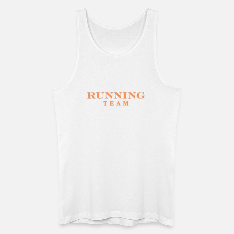 Équipe de course - Débardeur bio Homme - blanc