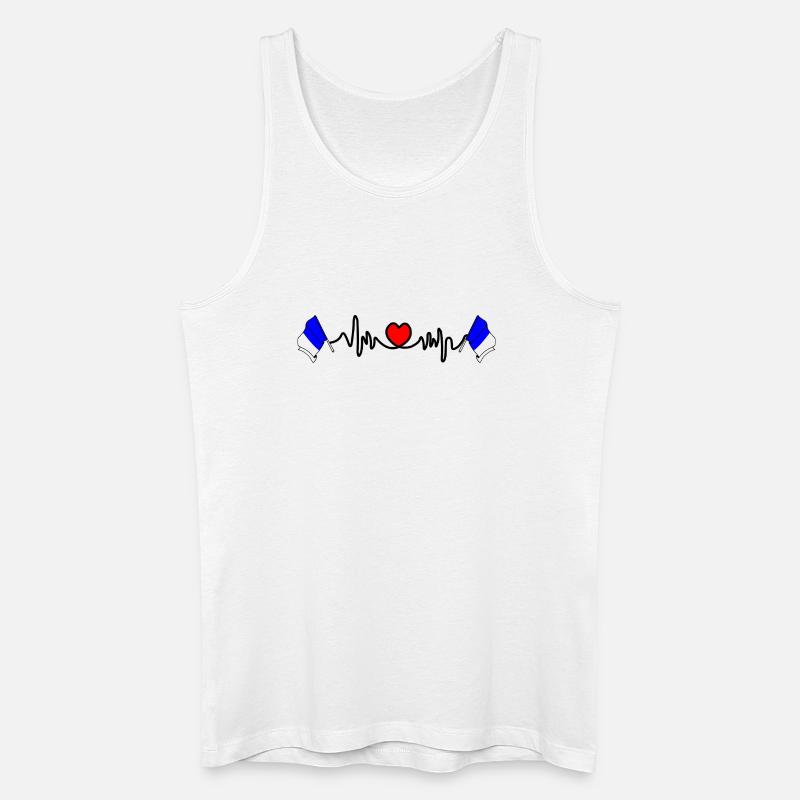 Spa Custom Flagge - Männer Bio Tank Top - Weiß