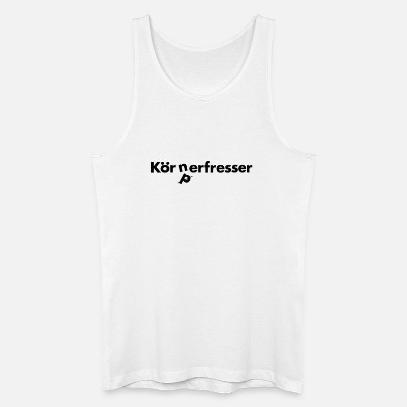 Vegetarier - Männer Bio Tank Top - Weiß