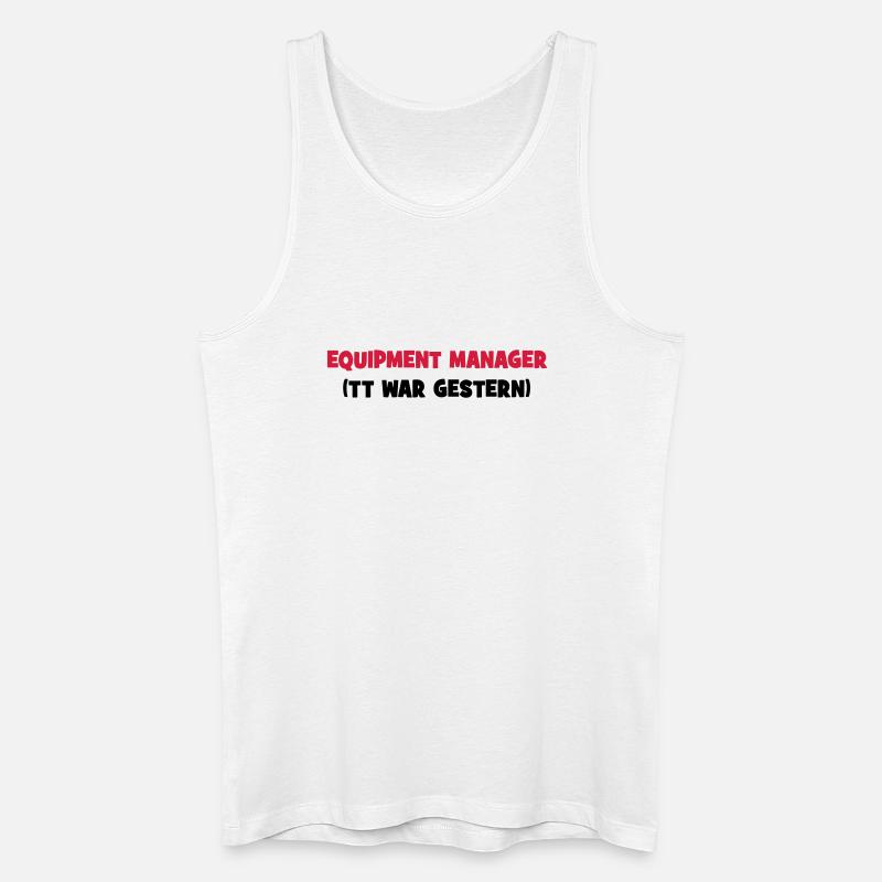 6061912 121013613 reiten - Männer Bio Tank Top - Weiß