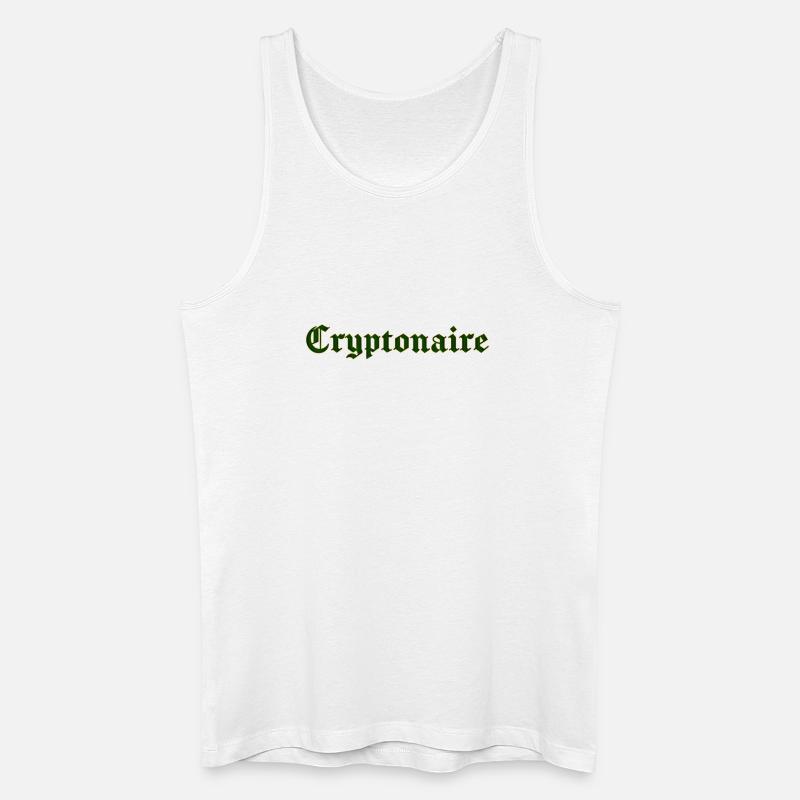 Cryptonaire - Männer Bio Tank Top - Weiß