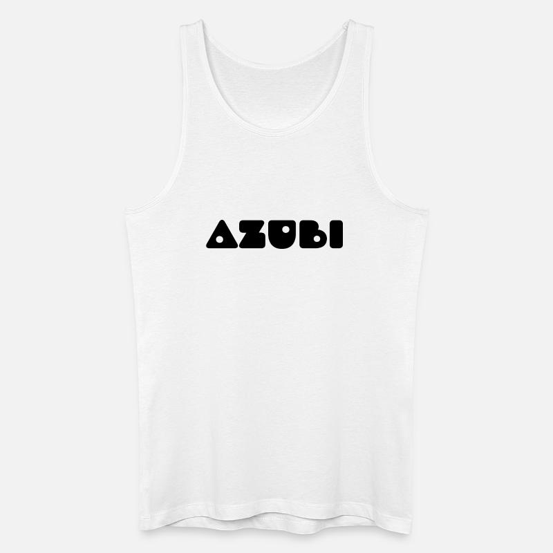 Azubi Tshirt 8 23 schwarz - Männer Bio Tank Top - Weiß