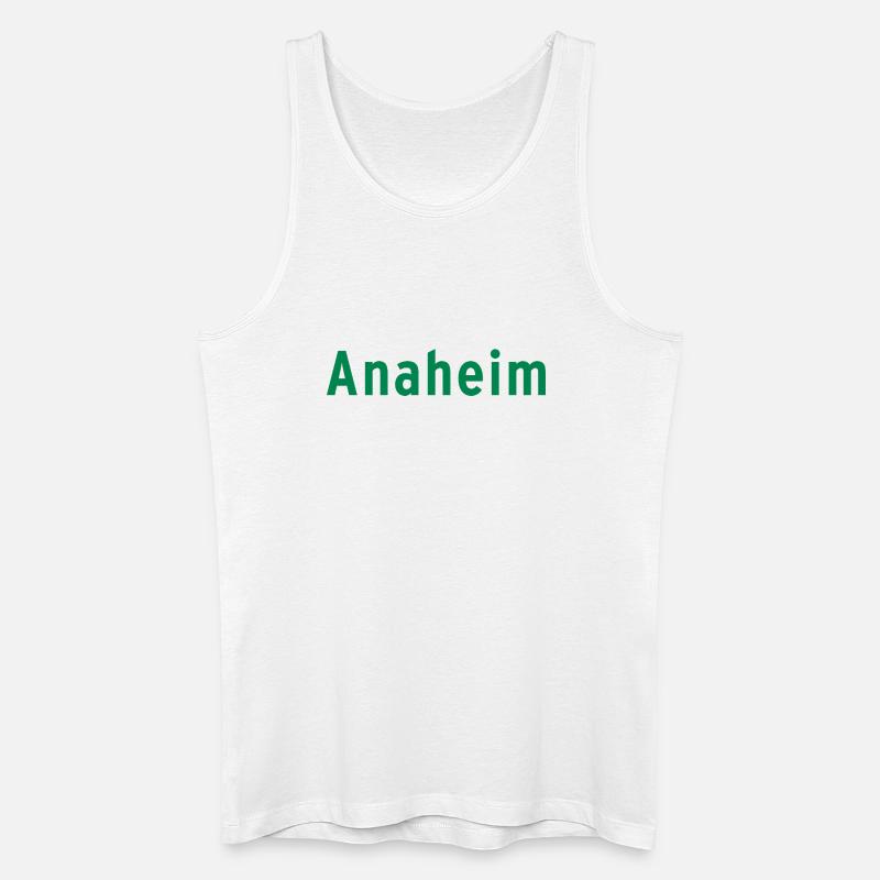 Anaheim - Männer Bio Tank Top - Weiß