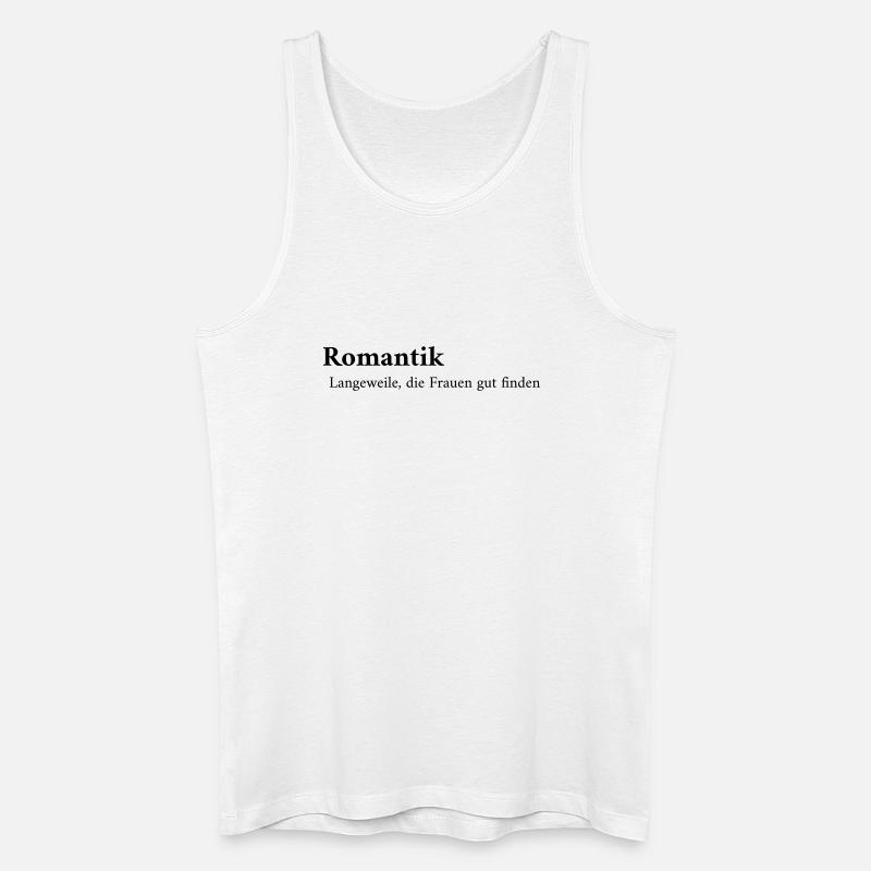 Romantik Definition - Männer Bio Tank Top - Weiß