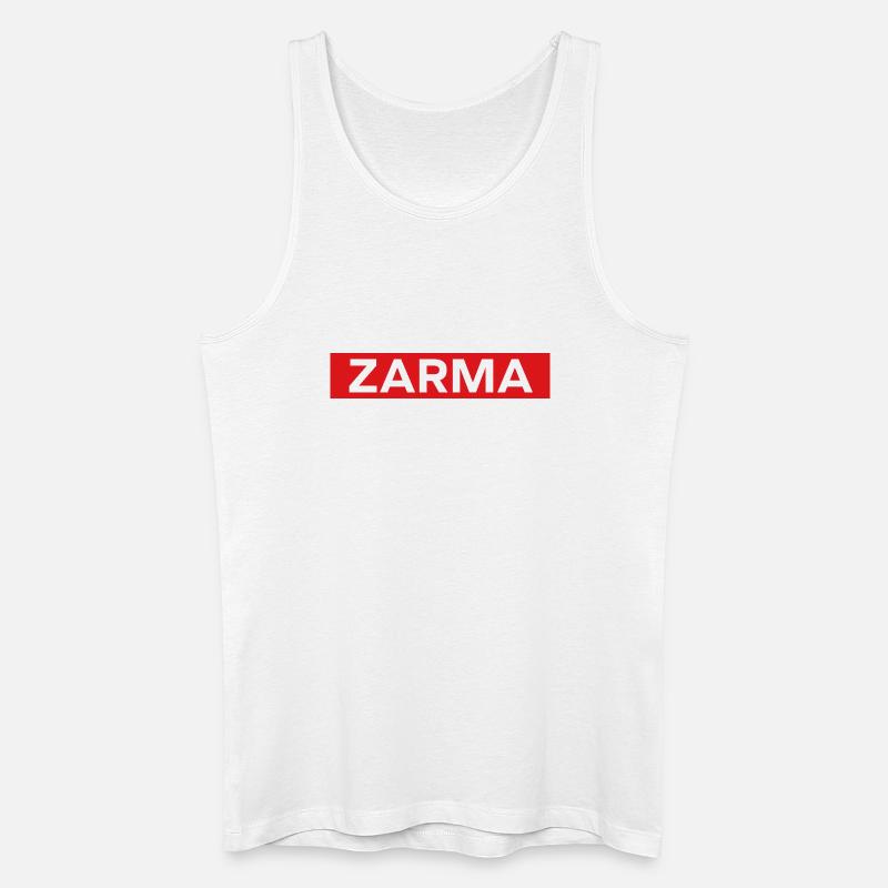 Zarma - Männer Bio Tank Top - Weiß