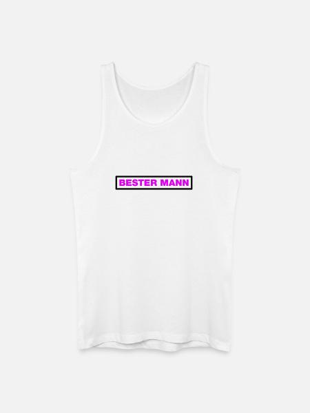 Bester Mann - Männer Bio Tank Top - Weiß