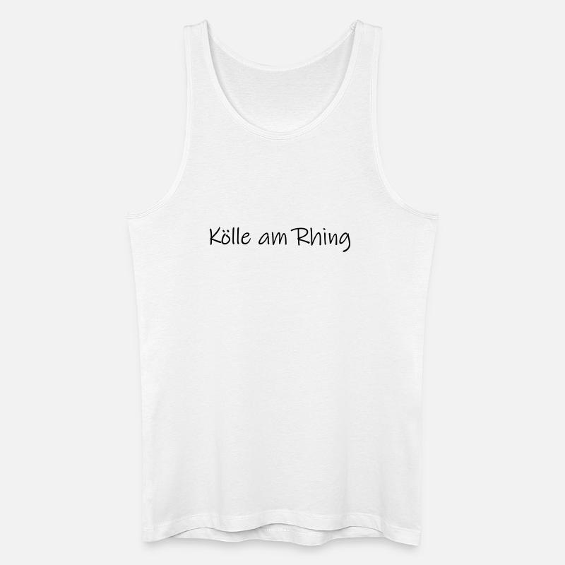 Kölle am Rhing - Männer Bio Tank Top - Weiß