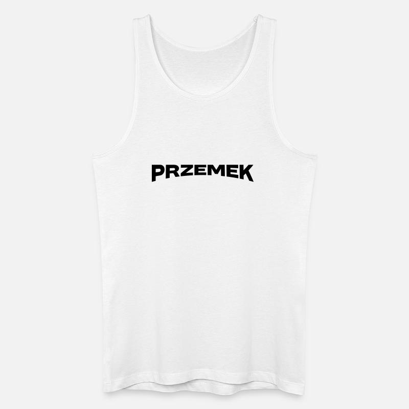 Przemek Name Geschenk - Männer Bio Tank Top - Weiß