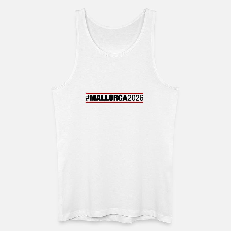 Mallorca 2026 - Männer Bio Tank Top - Weiß