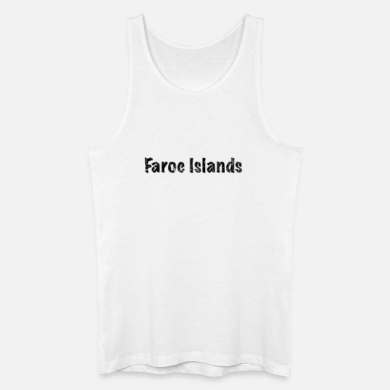 Faroe Islands - Männer Bio Tank Top - Weiß