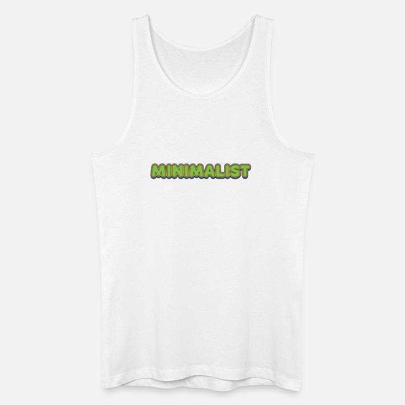 Minimalist Neon Schriftzug Retro - Männer Bio Tank Top - Weiß