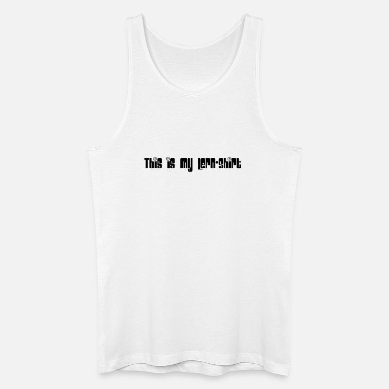 Lernshirt - Männer Bio Tank Top - Weiß