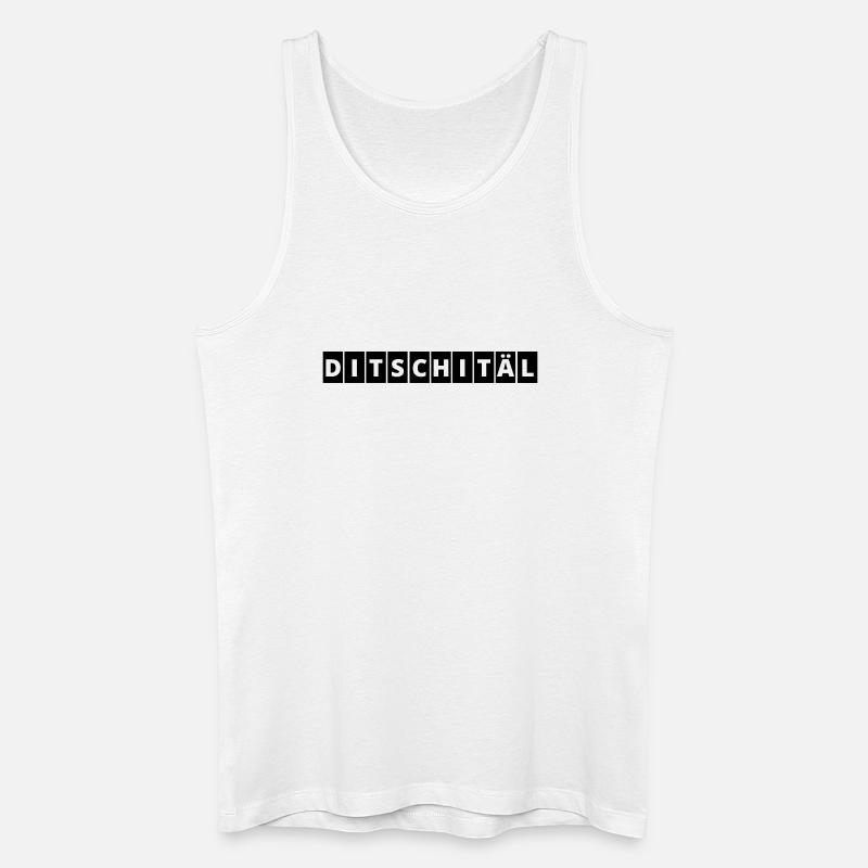 Digital | Ditschitäl | Digitaler Wandel - Männer Bio Tank Top - Weiß