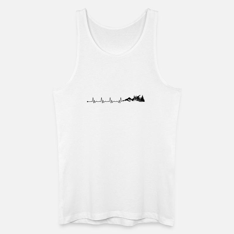 Warten auf Design-Upload - Männer Bio Tank Top - Weiß