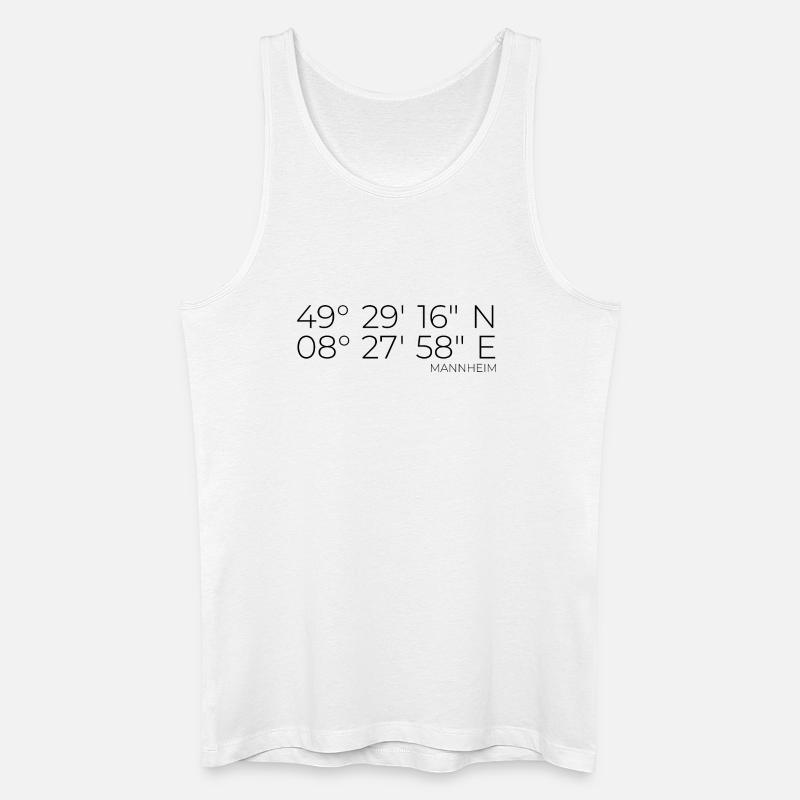coordinates Monnem Mannheim - Men’s Organic Tank Top - white