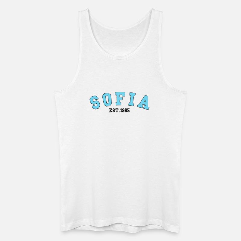 Sofia_Est_1965 - Männer Bio Tank Top - Weiß