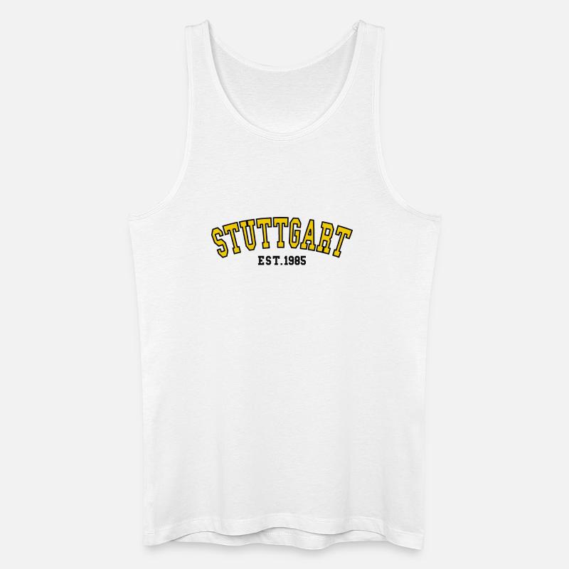 Stuttgart Est. 1985 - Männer Bio Tank Top - Weiß