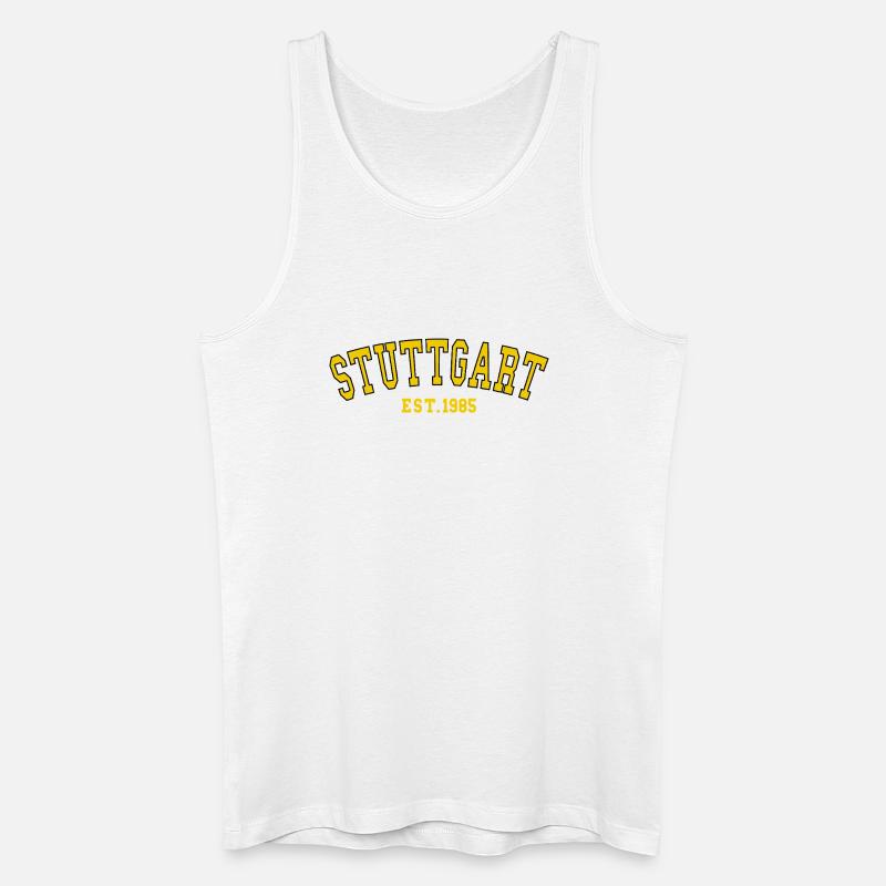 Stuttgart Est. 1985 - Männer Bio Tank Top - Weiß