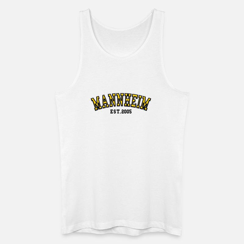 Mannheim Est. 2005 - Männer Bio Tank Top - Weiß