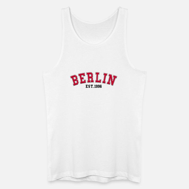 Berlin, gegründet 1996 - Männer Bio Tank Top - Weiß