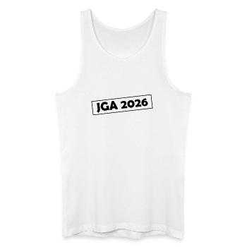 JGA 2026 - Men’s Organic Tank Top - white - Front
