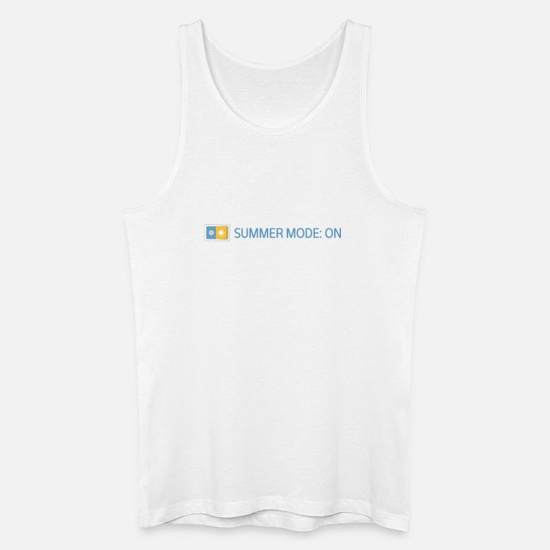 Summer Mode: On - Sommer 2026 Geschenkidee - Männer Bio Tank Top - Weiß