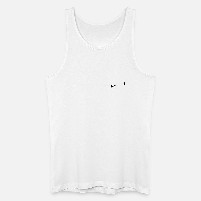 Balken-Sprechblase - Männer Bio Tank Top - Weiß