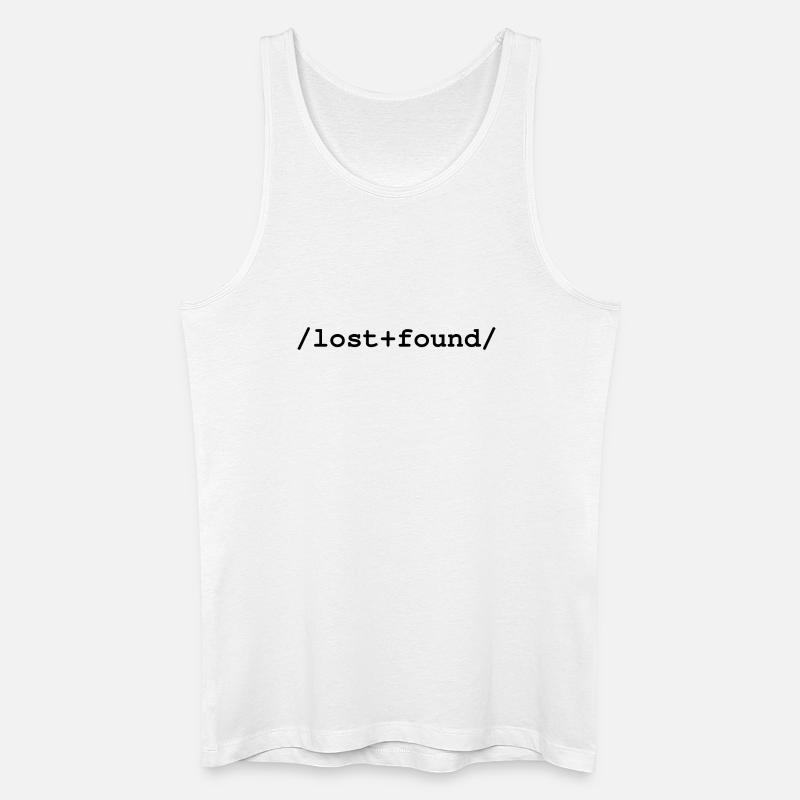 Lost+Found - Ordner /lost+found/ - Männer Bio Tank Top - Weiß