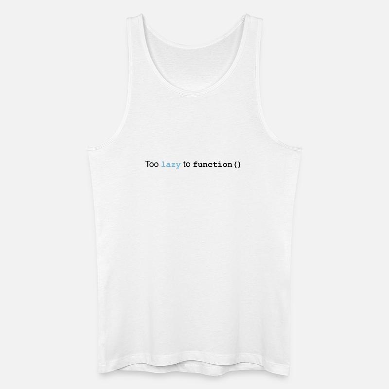 Too lazy to function - Männer Bio Tank Top - Weiß