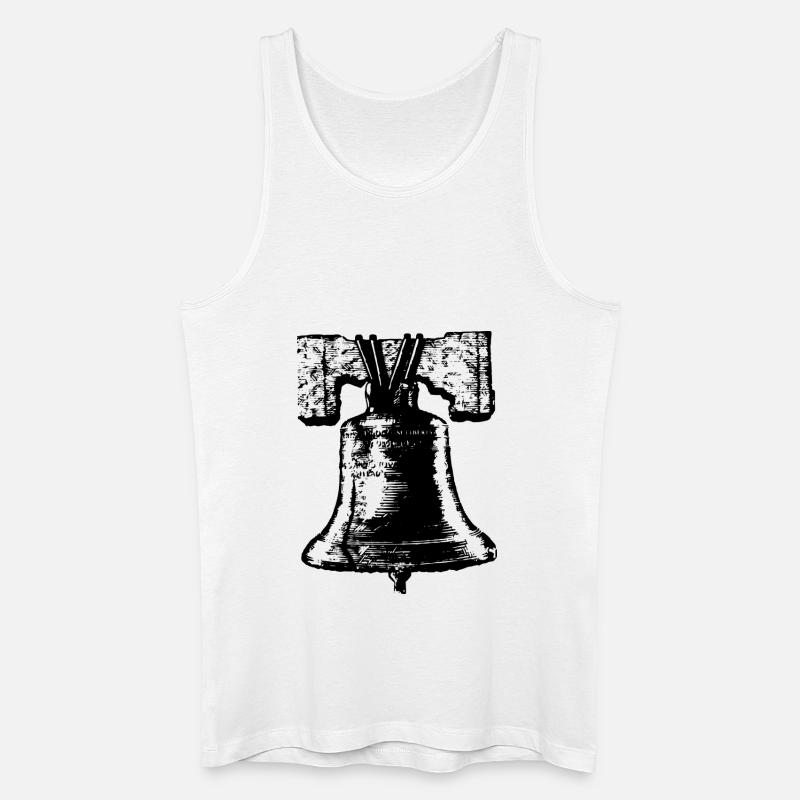 Glocke - Männer Bio Tank Top - Weiß