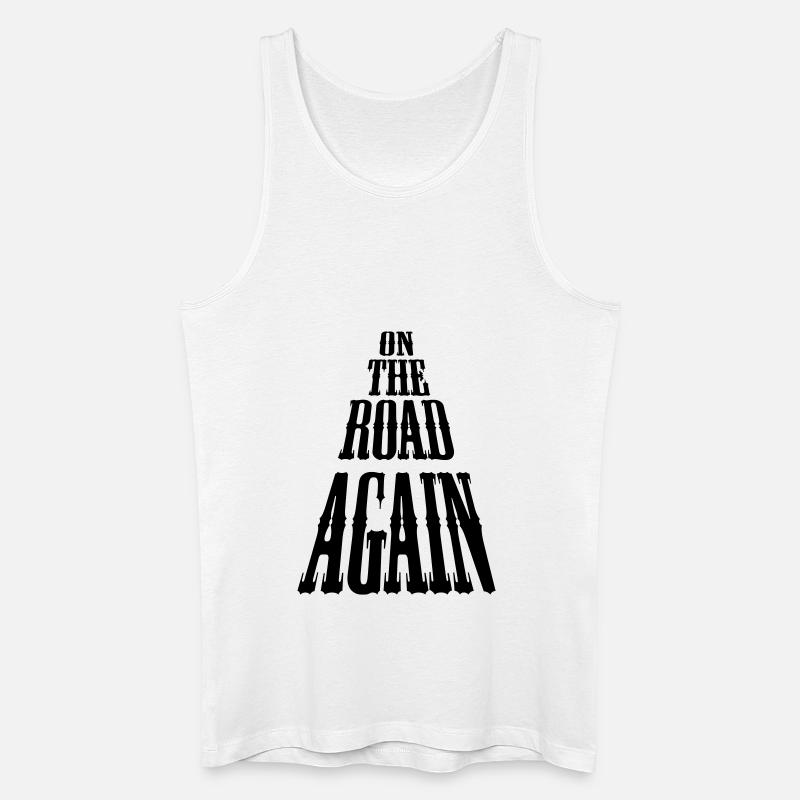 on_the_road_again - Männer Bio Tank Top - Weiß