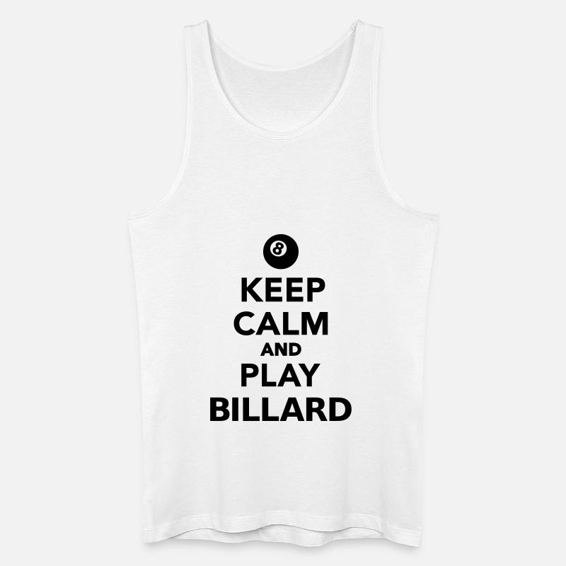 Billard - Männer Bio Tank Top - Weiß