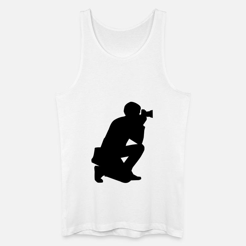 Fotograf - Männer Bio Tank Top - Weiß