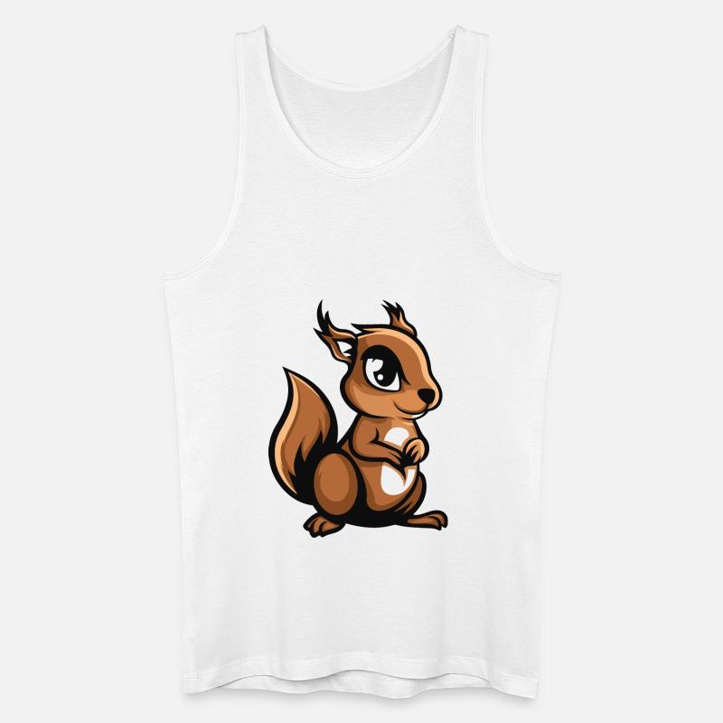 eichhörnchen - Männer Bio Tank Top - Weiß