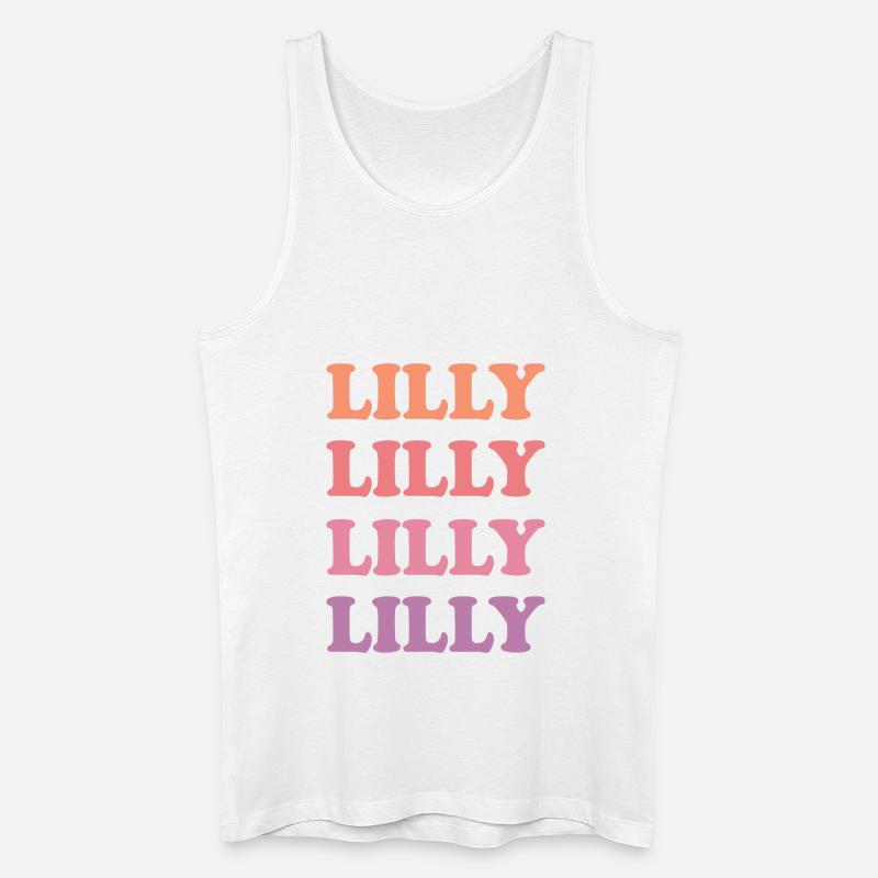 Name Lilly - Männer Bio Tank Top - Weiß