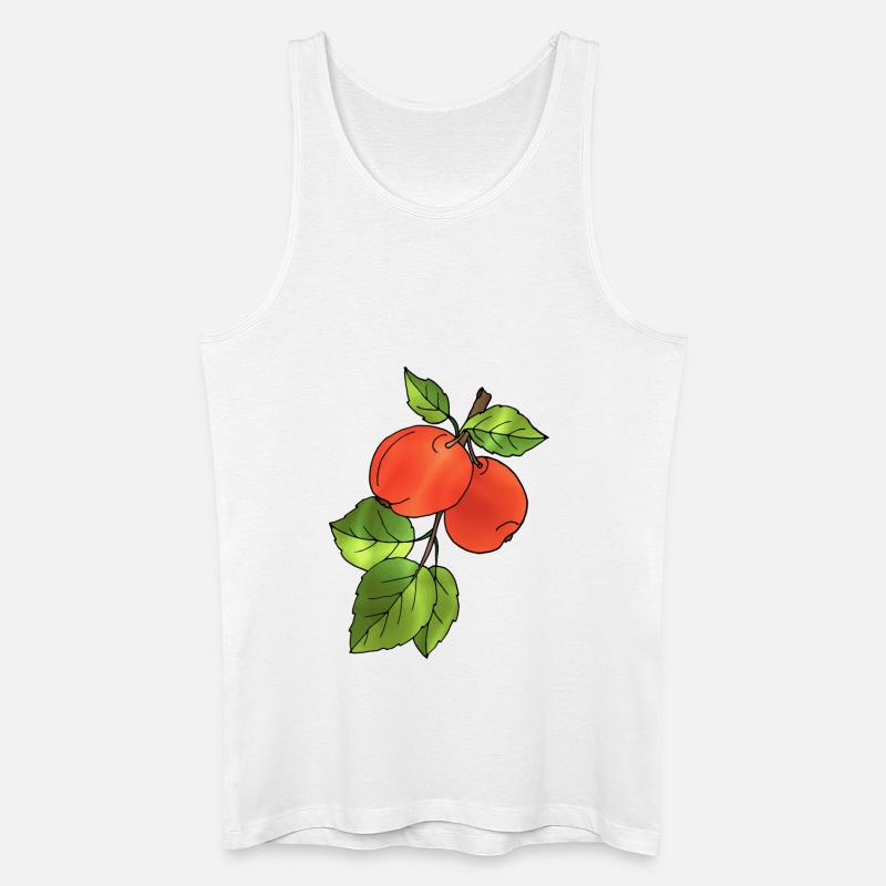 Äpfel - Männer Bio Tank Top - Weiß