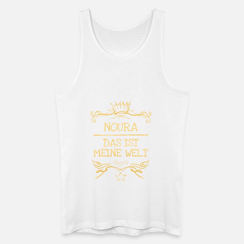Noura als Mädchenname - Männer Bio Tank Top - Weiß