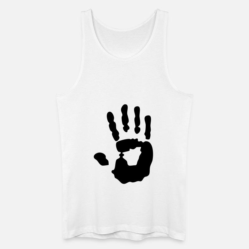 handprint - Männer Bio Tank Top - Weiß