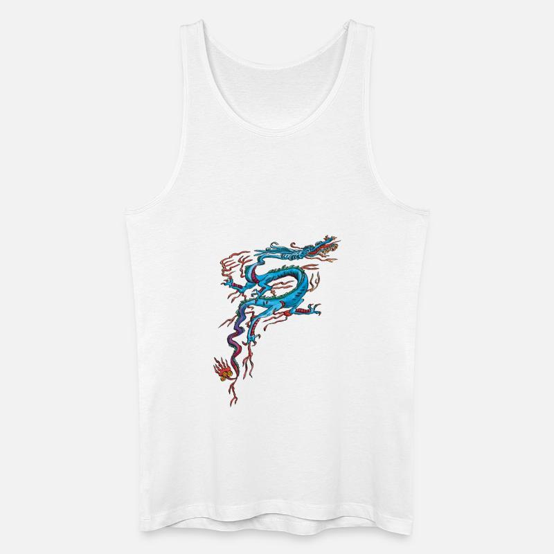 Drachen - Männer Bio Tank Top - Weiß