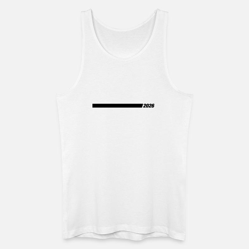 2026 Jahr Element - Männer Bio Tank Top - Weiß