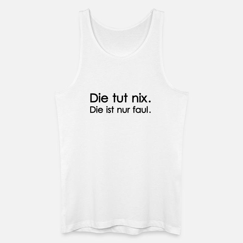 Die tut nix - Männer Bio Tank Top - Weiß