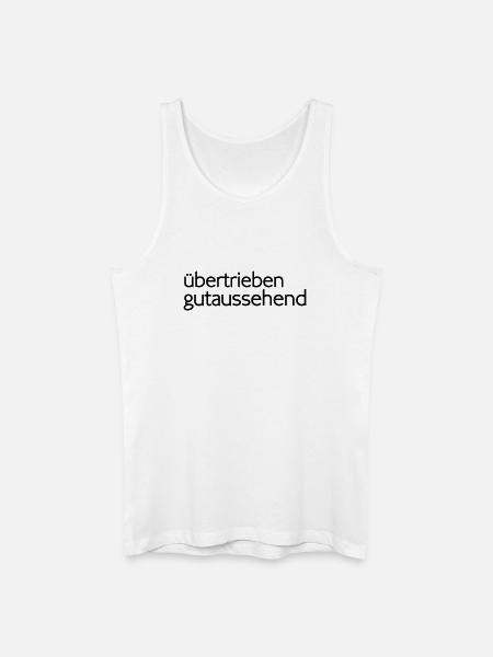 exaggeratedly handsome - Men’s Organic Tank Top - white