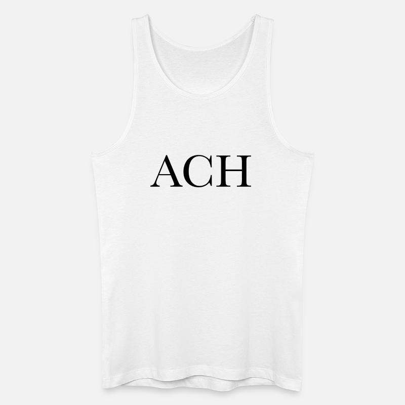 ACH - Männer Bio Tank Top - Weiß