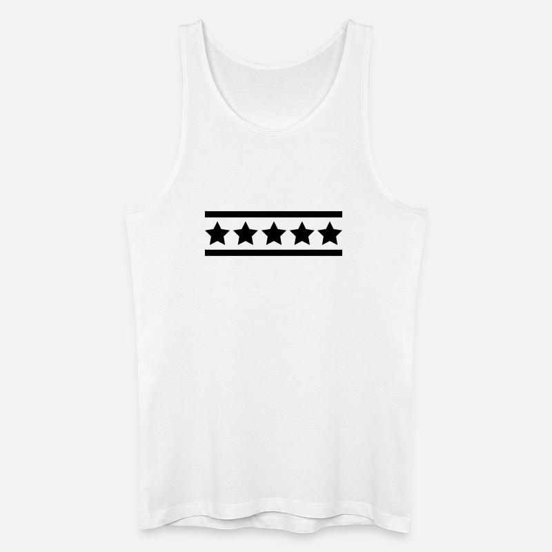 sterne_symbol - Männer Bio Tank Top - Weiß
