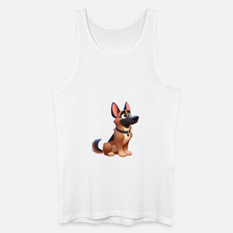 Malinois 13 - Männer Bio Tank Top - Weiß