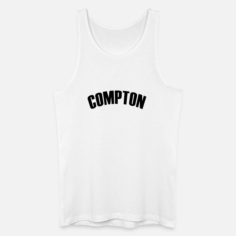 compton shirt - Männer Bio Tank Top - Weiß
