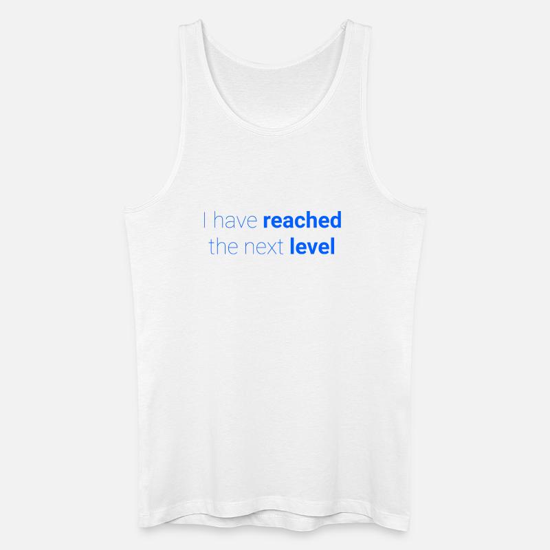 Abstraktes Kontrastmuster zur Selbstdarstellung - Männer Bio Tank Top - Weiß