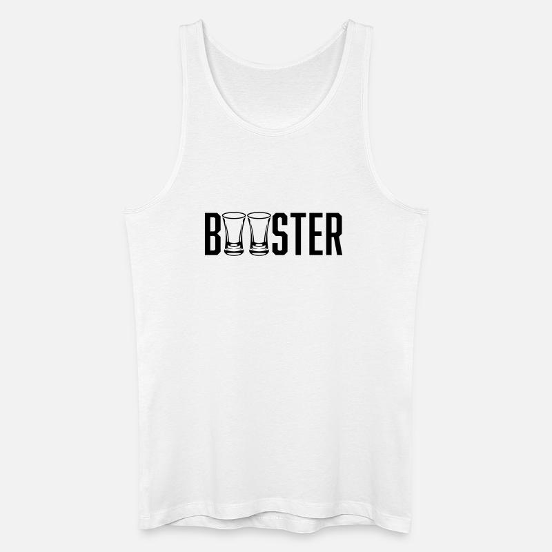Schnaps Booster - Männer Bio Tank Top - Weiß